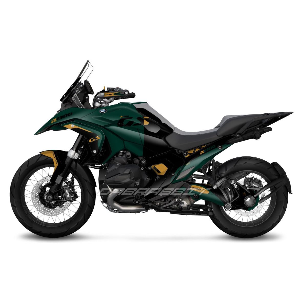 BMW R1300GS stickerset Groen