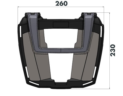 Topdrager antraciet Easyrack Hepco&Becker Yamaha MT-07 '21-