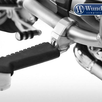 Crash bar foot rests - silver diverse BMW modellen Wunderlich