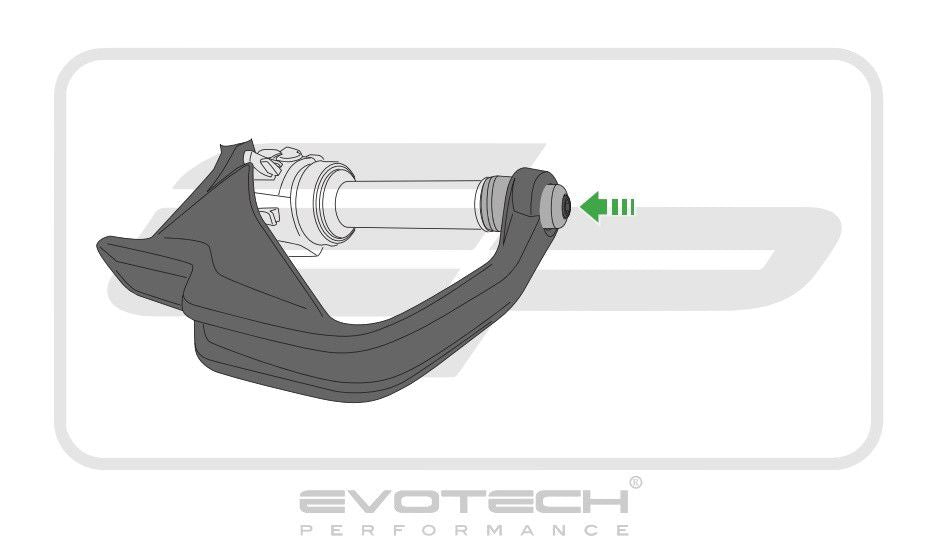 Trillingsdempers (set) zwart Evotech Performance BMW R1250GS LC '18-23