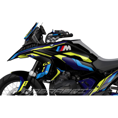 BMW R1300GS M stickerset pack blue