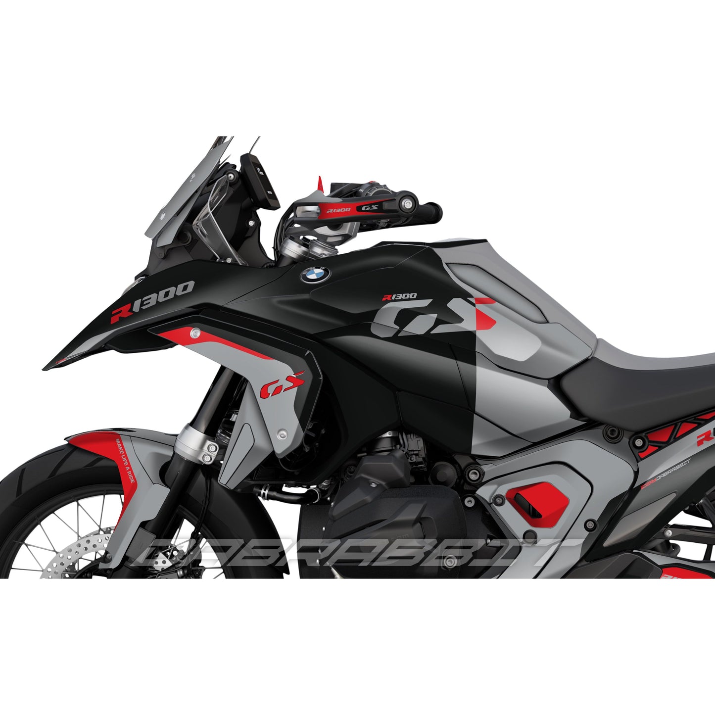 BMW R1300GS stickerset grey