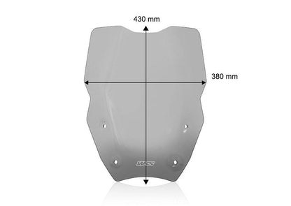 Vervangingsruit Caponord WRS BMW R1300GS '23- licht getint (met radar)