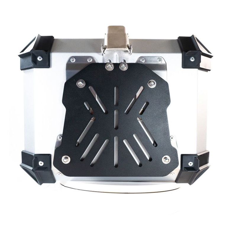 Topkoffer ALPI-TECH 35L zilver met universele bevestigingsplaat