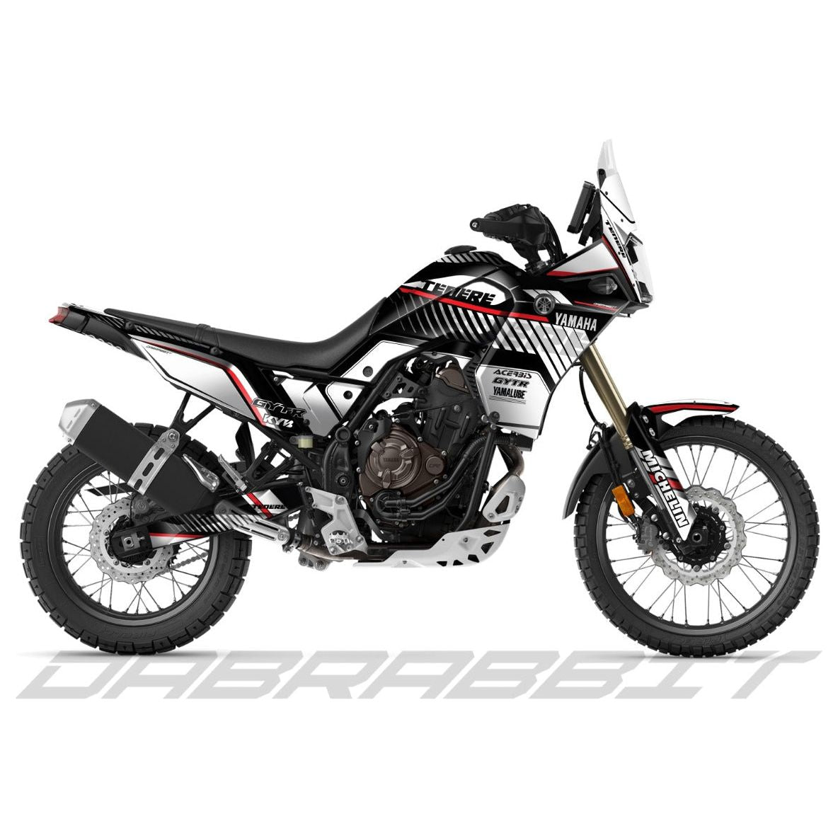 YAMAHA TENERE 700 / T7 stickerset (ST-BWR)
