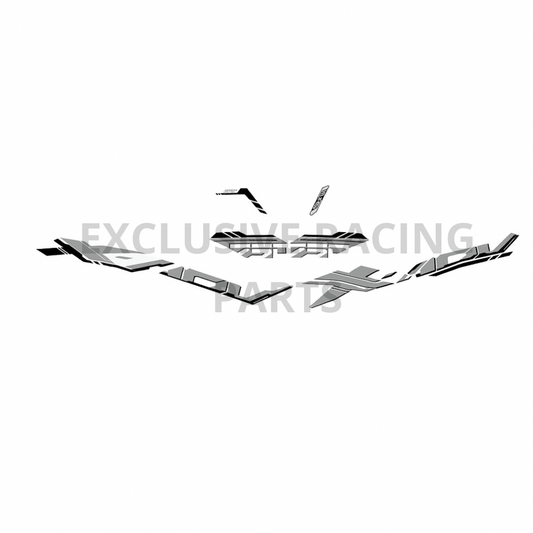 Stickerset Honda X-ADV 750 2025 – Zilver/Zwart Edition