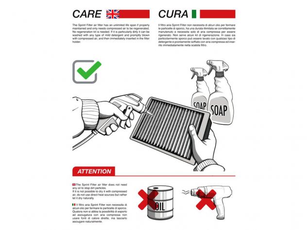 AIR FILTER P08 SPRINT FILTER DUCATI PANIGALE V4 / S / R 2019-2023