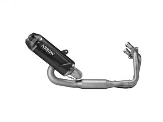 ARROW DARK ALUMINUM INDY RACE FULL SYSTEM KAWASAKI Z 650 / NINJA 650 2021-2023
