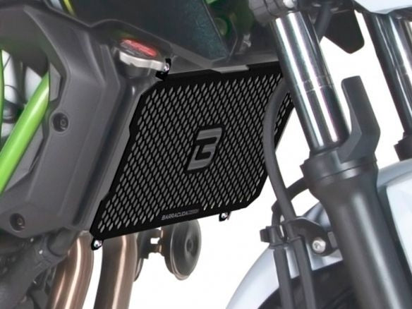 BARRACUDA RADIATOR COVER ALUMINUM BLACK KAWASAKI Z 650 2017-2022