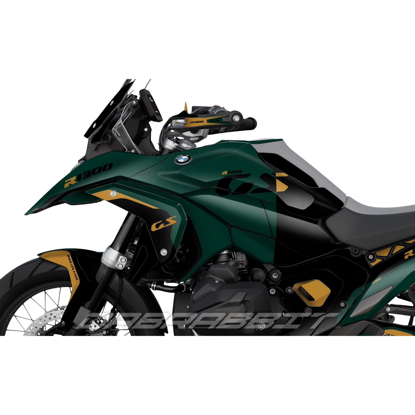 BMW R1300GS stickerset Groen