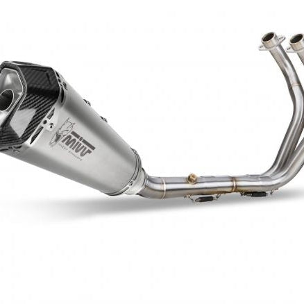 COMPLETE EXHAUST 2x1 MIVV DELTA RACE STEEL CARBON YAMAHA MT-07 / FZ-07 2021-2024