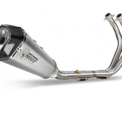 COMPLETE EXHAUST 2x1 MIVV DELTA RACE STEEL CARBON YAMAHA MT-07 / FZ-07 2021-2024