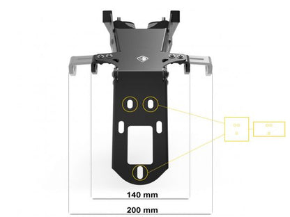 DUCABIKE ADJUSTABLE LICENCE PLATE HOLDER DUCATI MULTISTRADA V4 / S / RS 2021-2024