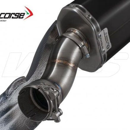 HP CORSE SILENCER SP-3 CARBON SHORT BLACK STEEL BMW R 1200 GS 2013-2018