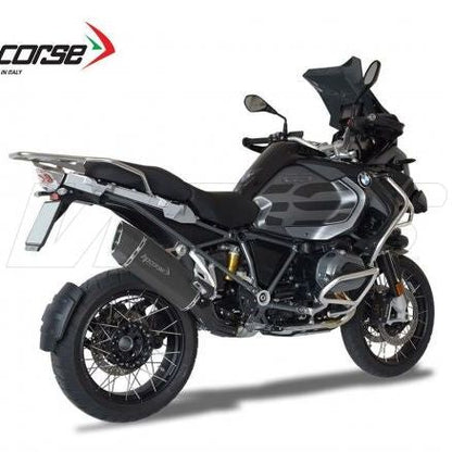 HP CORSE SILENCER SP-3 CARBON SHORT BLACK STEEL BMW R 1200 GS 2013-2018