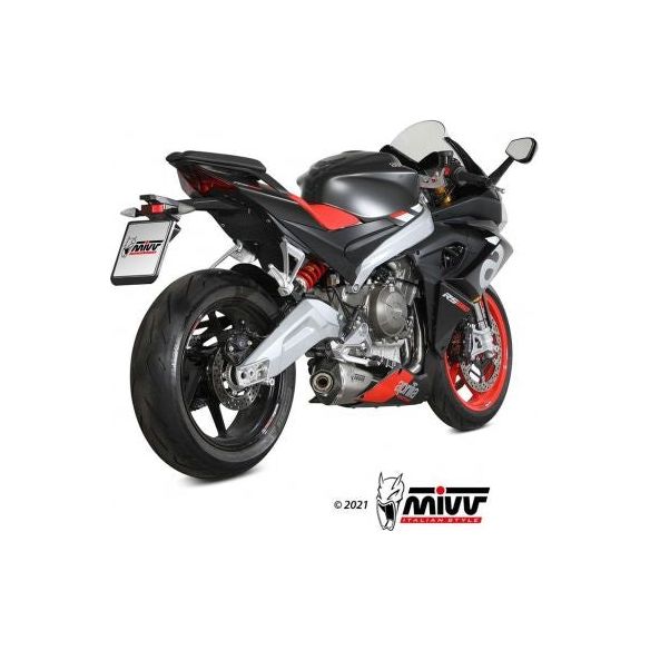 MIVV Complete Uitlaatsysteem 1x1 Delta Race Roestvrijstaal voor Aprilia RS 660 (2020-2024)