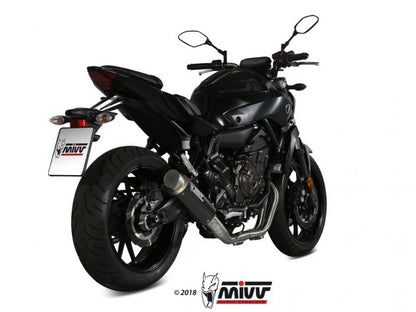 MIVV COMPLETE EXHAUST SYSTEM 2x1 CARBON GP PRO YAMAHA MT-07 / FZ-07 2021-2024