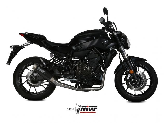 MIVV COMPLETE EXHAUST SYSTEM 2x1 CARBON GP PRO YAMAHA MT-07 / FZ-07 2021-2024