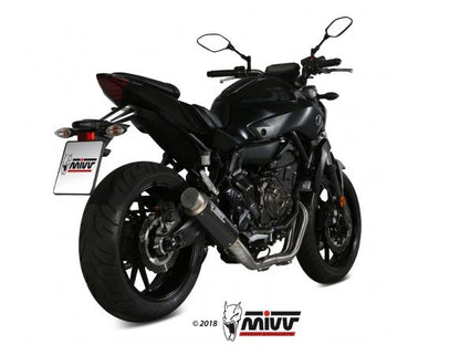 MIVV COMPLETE EXHAUST SYSTEM 2x1 CARBON GP PRO YAMAHA MT-07 / FZ-07 2021-2024