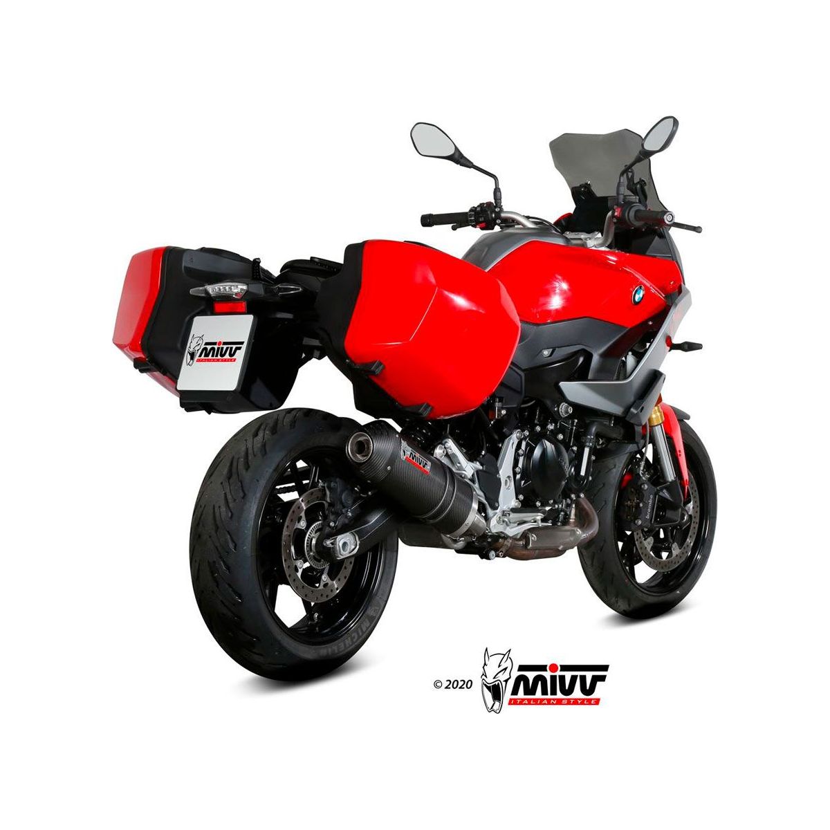 MIVV OVALE CARBON GELUIDDEMPER VOOR BMW F 900 XR 2020-2024