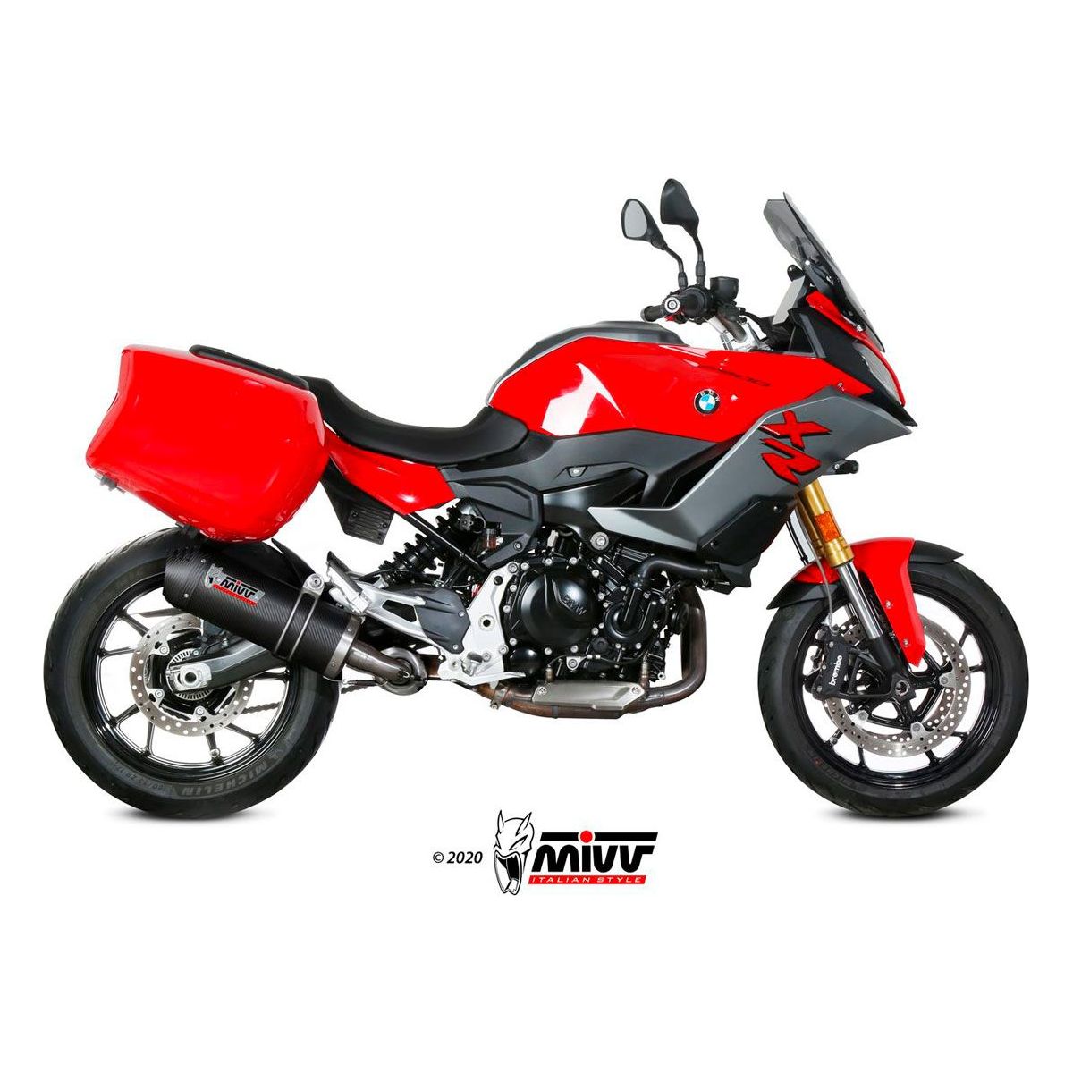 MIVV OVALE CARBON GELUIDDEMPER VOOR BMW F 900 XR 2020-2024