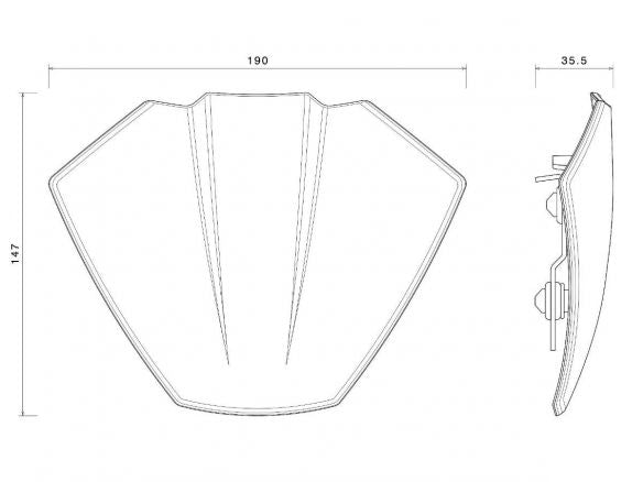 RIZOMA BILLET ALUMINUM HEADLIGHT FAIRING KIT DUCATI DIAVEL V4 2023