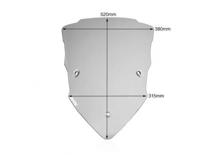 WINDSCREEN TOURING SMOKE WRS DUCATI MULTISTRADA V2 2022-2024
